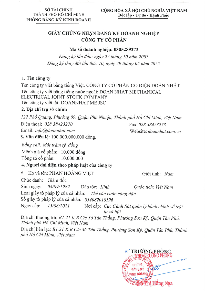 Giấy Phép Kinh Doanh